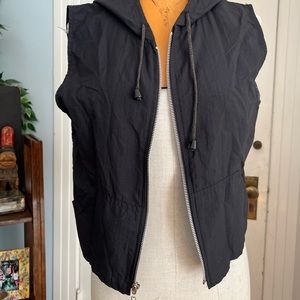 Black zip up vest
